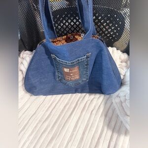 Handmade Kut jean handbag.